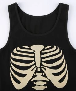 Own Saviour Skeleton Ribs Tank Crop New In