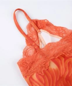 Own Saviour Orange Zebra Mini Dress