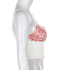 Own Saviour White Leopard Lace Cami