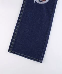 Own Saviour Blue Dragon Embroidery Jeans New In