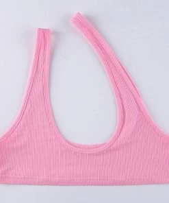 Own Saviour Pink One Shoulder Crop New In