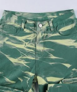 Own Saviour Green Tie Dye Pants New In
