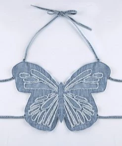 Own Saviour Black/Brown/Blue Butterfly Crop