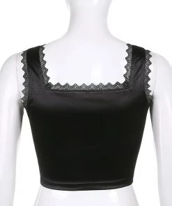 Own Saviour Lace Satin Crop