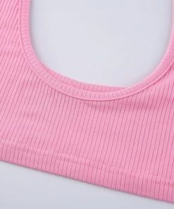 Own Saviour Pink One Shoulder Crop New In