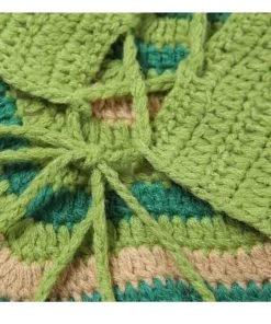 Own Saviour Tees + Tops Red Heart Crochet Halter Crop