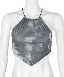Own Saviour Tie Dye Halter Point Crop