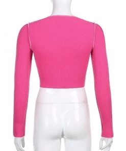 Own Saviour Contrast Tie Up Crop New In