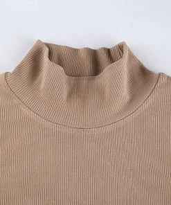 Own Saviour Turtleneck Crop Top Tees + Tops