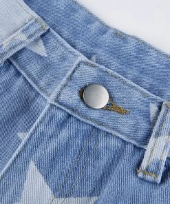 Own Saviour New In Star Print Jeans