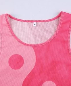 Own Saviour Pink Yin Yang Vest Crop New In