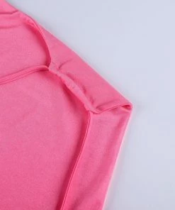 Own Saviour Tees + Tops Hot Pink Backless Crop