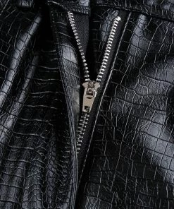 Own Saviour Faux Leather Croc Skirt