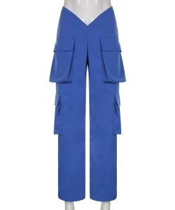 Own Saviour Blue Dip Cargo Pants New In