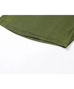 Own Saviour New In Green Holo Asymmetric Dress