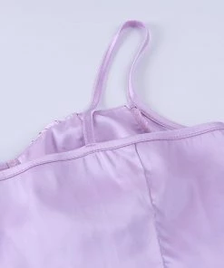 Own Saviour Purple Suspender Top Tees + Tops