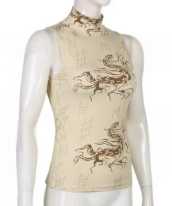 Own Saviour Dragon Turtleneck Tank New In