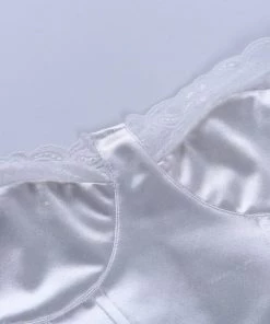 Own Saviour White Lace Corset Crop Tees + Tops