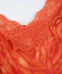 Own Saviour Orange Zebra Mini Dress