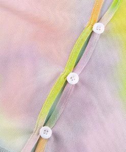 Own Saviour New In Multi Tie Dye Sheer Crop