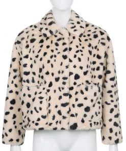 Own Saviour Thick Leopard Faux Fur Jacket