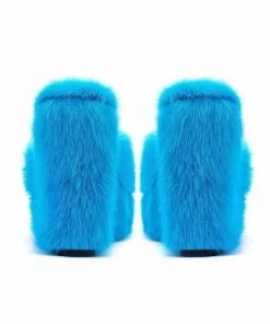 Own Saviour Faux Fur Wedges