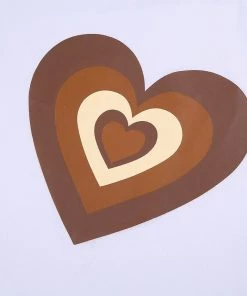 Own Saviour Multi Heart Crop Top Tees + Tops