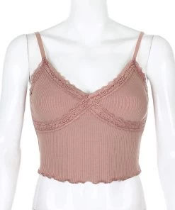 Own Saviour Neon Lace Frill Cami Crop New In