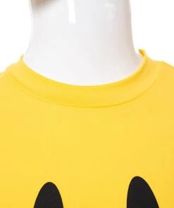 Own Saviour Yellow Smiley Crop Tee