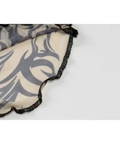 Own Saviour New In Tattoo Semi Sheer Crop