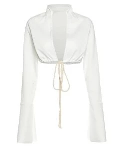 Own Saviour Open Front Crop Tees + Tops