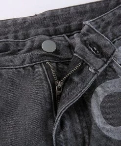 Own Saviour Grey Flower Power Jeans