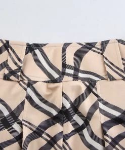 Own Saviour Skirts Plaid Wave Pleat Skirt