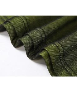 Own Saviour New In Green Holo Asymmetric Dress