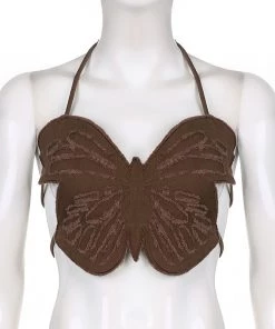 Own Saviour Black/Brown/Blue Butterfly Crop