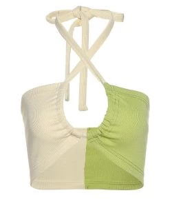 Own Saviour Splice Halter Crop