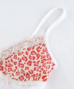 Own Saviour White Leopard Lace Cami