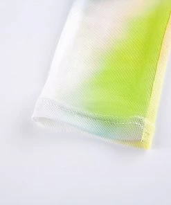 Own Saviour New In Multi Tie Dye Sheer Crop