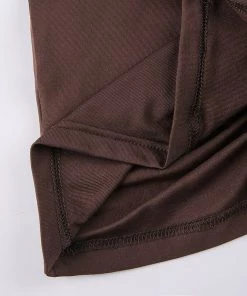 Own Saviour Brown Ruched Shirt Crop New In