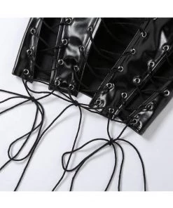 Own Saviour Tees + Tops Lace Up Corset Top