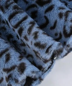 Own Saviour Tees + Tops Leopard Faux Fur Chain Crop