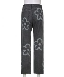 Own Saviour Grey Flower Power Jeans