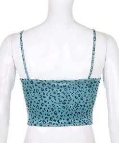 Own Saviour Tees + Tops Leopard Bow Cami Crop