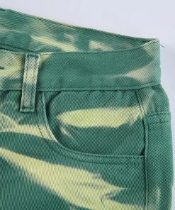 Own Saviour Green Tie Dye Pants New In