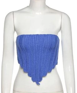 Own Saviour Knitted Point Tube Top