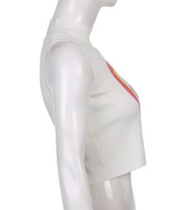 Own Saviour Rainbow Yin Yang Crop New In