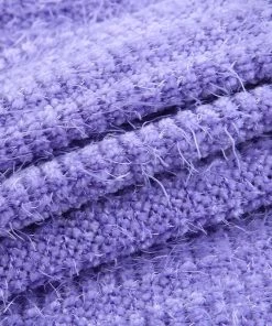 Own Saviour Purple Butterfly Knit Chain Crop