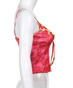 Own Saviour Rose Bow Cami Crop