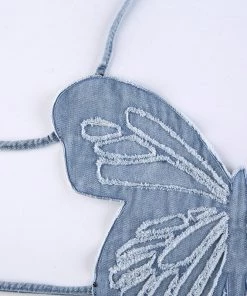 Own Saviour Black/Brown/Blue Butterfly Crop