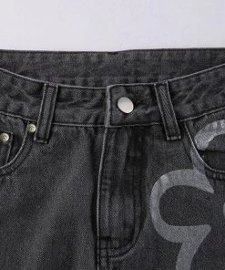Own Saviour Grey Flower Power Jeans